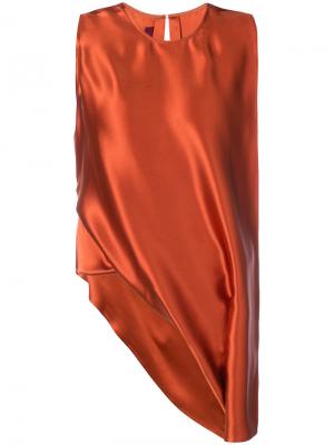 Асимметричное платье Lysa Sies Marjan. Цвет: жёлтый и оранжевый