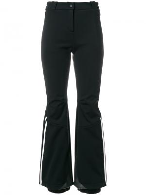 Расклешенные брюки с полосками Fendi. Цвет: чёрный