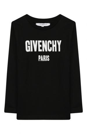 Хлопковый лонгслив Givenchy. Цвет: черный