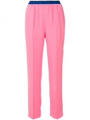 Прямые брюки Maison Margiela. Цвет: розовый и фиолетовый