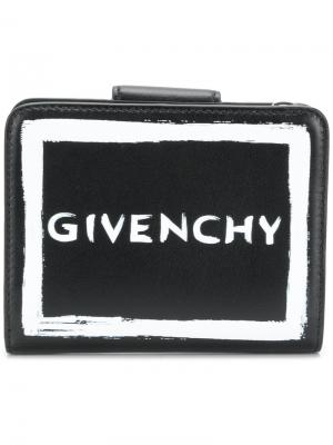 Кошелек с логотипом Givenchy. Цвет: чёрный