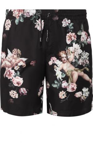 Плавки-шорты с принтом Dolce & Gabbana. Цвет: разноцветный