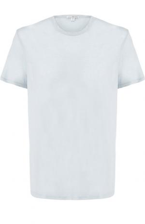 Хлопковая футболка James Perse. Цвет: синий