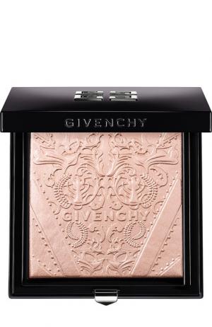 Пудра-хайлайтер Teint Couture Shimmer, оттенок 01 мерцающий розовый Givenchy. Цвет: бесцветный