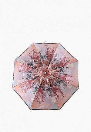 Зонт складной Fabretti. Цвет: коричневый