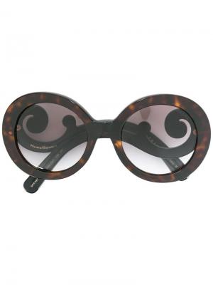 Солнцезащитные очки Minimal Baroque Prada Eyewear. Цвет: чёрный