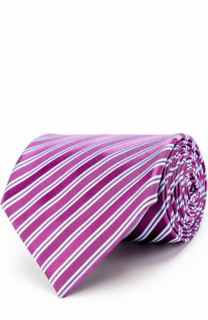 Шелковый галстук в полоску Charvet. Цвет: фиолетовый