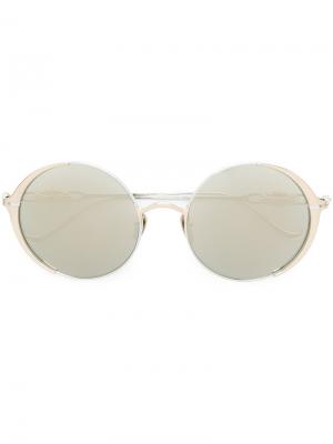 Round-frame sunglasses Chrome Hearts. Цвет: металлический