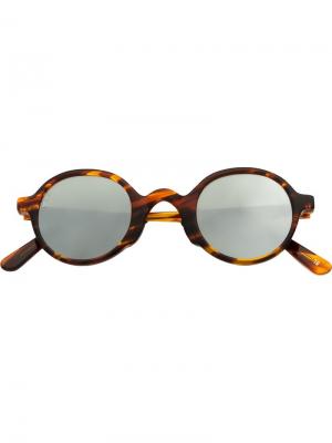 Солнцезащитные очки в круглой оправе L.G.R. Цвет: коричневый