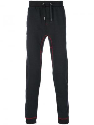 Спортивные брюки с эластичным поясом Maison Kitsuné. Цвет: серый