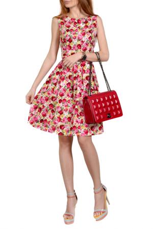 Платье FRANCESCA LUCINI. Цвет: красно-розовый