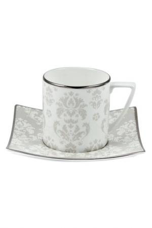 6 чайных пар 200мл Париж Royal Porcelain. Цвет: белый