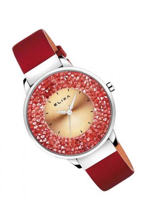 Наручные часы ELIXA. Цвет: красный