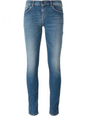 Джинсы с линялым эффектом Armani Jeans. Цвет: синий