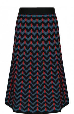 Вязаная юбка-миди с эластичным поясом M Missoni. Цвет: разноцветный