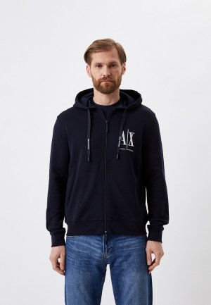 Толстовка Armani Exchange. Цвет: синий