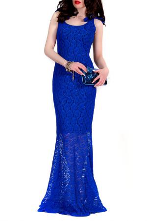 Платье MONT PELLIER. Цвет: ярко-синее кружево