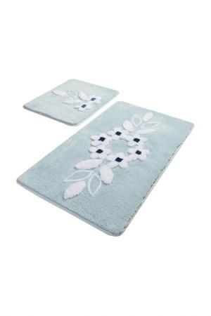 Комплект ковриков для ванной CHILAI HOME. Цвет: голубой