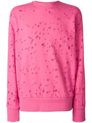 S-Graham sweatshirt Diesel. Цвет: розовый и фиолетовый