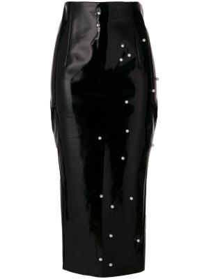 Декорированная юбка Cristina Savulescu. Цвет: чёрный