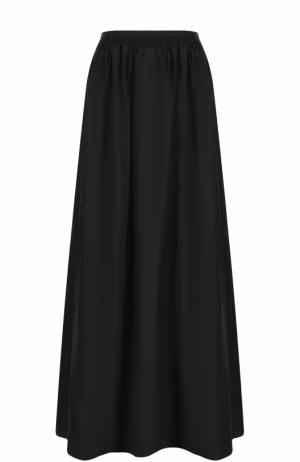 Однотонная юбка-макси с эластичным поясом Escada. Цвет: черный