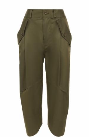 Укороченные брюки-бананы с карманами Polo Ralph Lauren. Цвет: оливковый