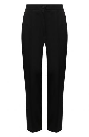 Укороченные шелковые брюки со стрелками Dolce & Gabbana. Цвет: черный