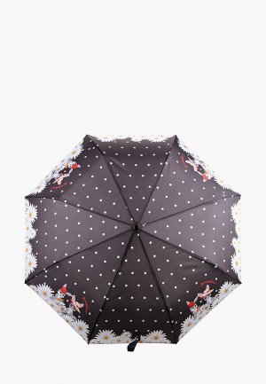 Зонт складной Braccialini. Цвет: черный