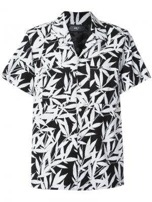 Рубашка с короткими рукавами и тропическим принтом Amiri. Цвет: чёрный