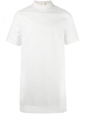 Объемная футболка Rick Owens. Цвет: белый