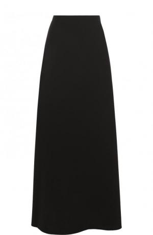 Однотонная юбка-макси Escada. Цвет: черный