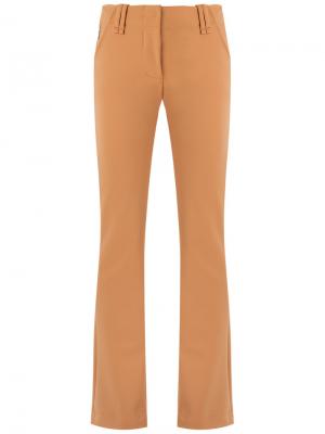 Прямые брюки Gloria Coelho. Цвет: жёлтый и оранжевый