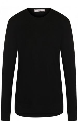 Шерстяной пуловер с круглым вырезом Pringle Of Scotland. Цвет: черный
