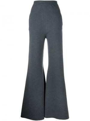 Расклешенные брюки Stella McCartney. Цвет: серый