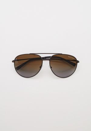 Очки солнцезащитные Armani Exchange. Цвет: коричневый