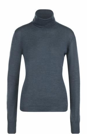 Кашемировый свитер прямого кроя Saint Laurent. Цвет: темно-синий