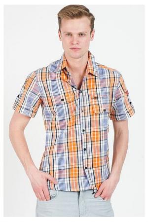 Рубашка FRANK Q. Цвет: оранжево-фиолетовый