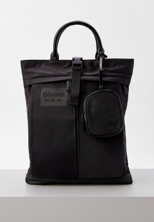 Рюкзак и кошелек Blauer. Цвет: черный