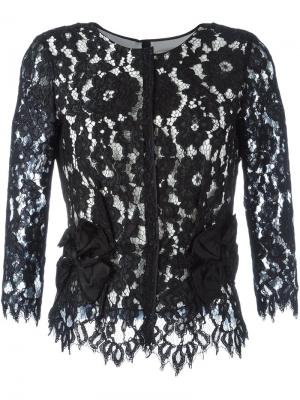 Кружевная блузка с цветочным узором Marc Jacobs. Цвет: чёрный