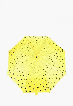 Зонт складной Flioraj. Цвет: желтый