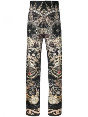 Пижамные брюки с принтом пейсли Roberto Cavalli. Цвет: коричневый