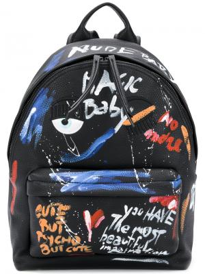 Рюкзак с эффектом краски Chiara Ferragni. Цвет: чёрный