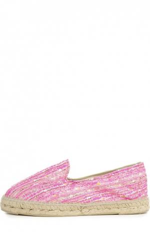 Текстильные эспадрильи Ibiza Manebi. Цвет: розовый
