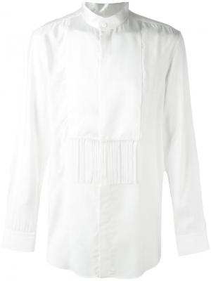 Рубашка с бахромой Givenchy. Цвет: белый