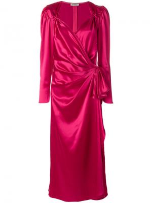 Вечернее платье с вырезом стиля сердце Attico. Цвет: розовый и фиолетовый