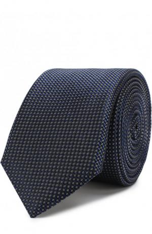 Шелковый галстук BOSS. Цвет: голубой