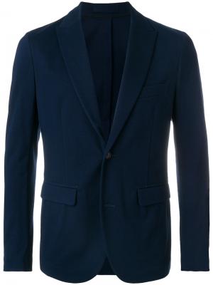 Классический пиджак Paolo Pecora. Цвет: синий