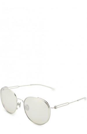 Солнцезащитные очки Raf Simons x CALVIN KLEIN 205W39NYC. Цвет: серебряный