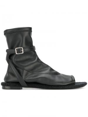 Ботинки с открытым носком Mm6 Maison Margiela. Цвет: чёрный
