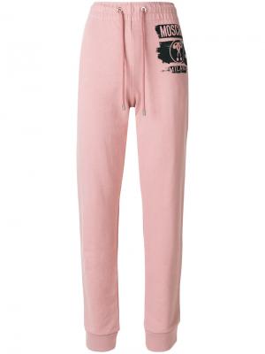 Спортивные брюки Moschino. Цвет: розовый и фиолетовый